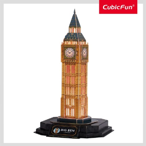 CubicFun Трехмерная головоломка-конструктор с LED подсветкой БИГ БЕН