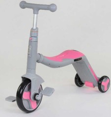 Самокат 3в1 (1) Best Scooter, самокат-велобіг-велосипед, світло, 8 мелодій, колеса PU, переднє колесо d = 20см, задні d = 11см