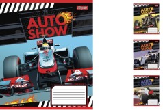 Тетрадь А5/12 лин. 1В Auto show, тетрадь учащихся.25шт. в уп. //