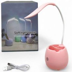 Настольная лампа, персиковая