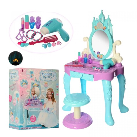 Ігровий набір MIC "Трюмо" з набором аксесуарів батарейний музичний світловий (45,4×19,9×35)