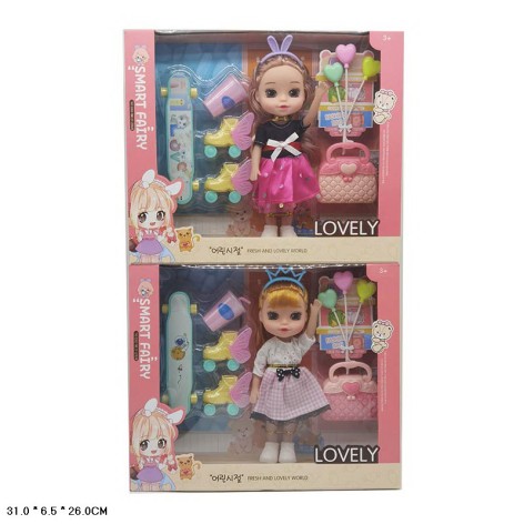 Лялька маленька мікс 2 вида, аксес короб. 31*6,5*26см 