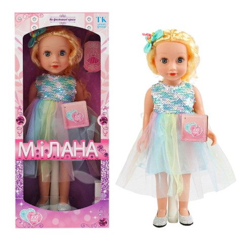 Кукла Милана ML 20520 "TK Group", “На фестивале красоты”, ОСВУЧЕНИЕ УКРАИНСКИМ ЯЗЫКОМ, 100 фраз, высота 44 см, в коробке
