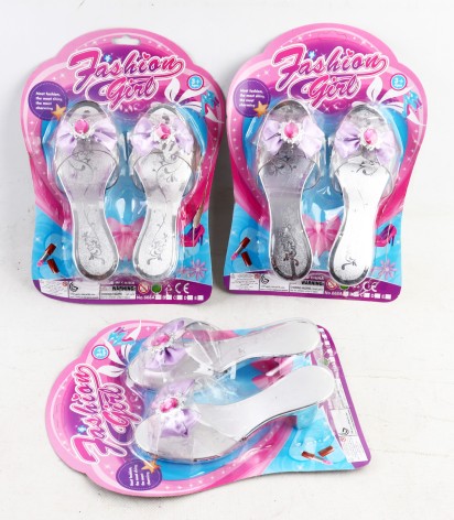 УЦЕНКА 20% Набор аксессуаров туфли, 18см, 4 цвета, на листе, 20,5-28-5,5см /108/