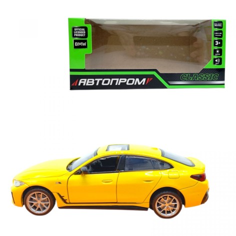 АВТОПРОМ 1:34 BMW i4 M50 (ЖЕЛТА)