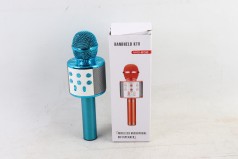 УЦЕНКА 20% Караоке мікрофон WS-858 БЛАКИТНИЙ //