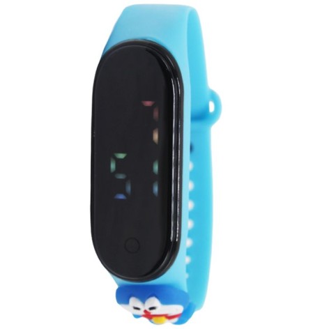 Сенсорные электронные часы (голубой)