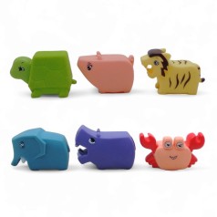 Писковки 508-281 6 штук, животные, в пакете