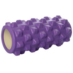 Массажер рулон для йоги, EVA, размер 32,5-13,5см, фиолетовый, в п/э