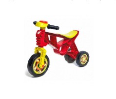 Мотоцикл беговел дитячий Оріон, з клаксоном, червоний