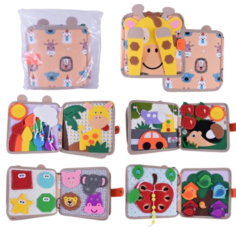 Книга мягкая тактильная, п/е 20*20*7см 