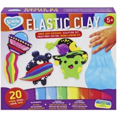 Elastic Clay 20 sticks TM Lovin Набор для лепки с воздушным пластилином