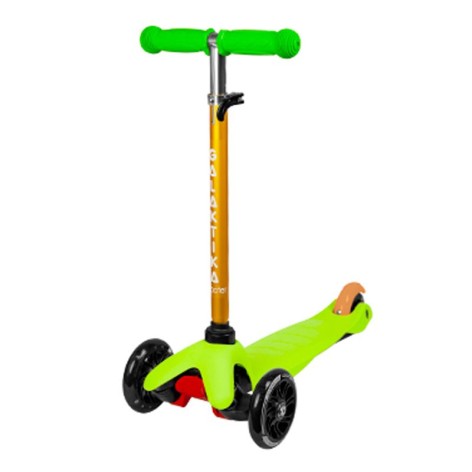 Самокат пластик PU світ.110*25мм 30*11см 1,7кг (зелений)