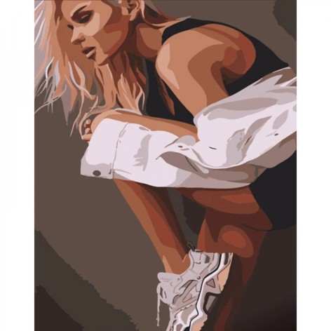 Набір для розпису по номерах Спортивний стиль Strateg розміром 40х50 см (DY377)