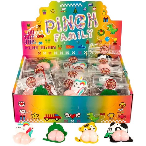 Іграшка-брелок антистрес з силіконовою сквиш-попой в упаковці з ланцюжком 264