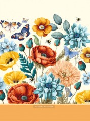 Блокнот, 55г, 145х197мм, 48 листов, Интеграл.переплет., Мат.лам. диз.23143#