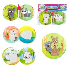 Книжка для малюків, малювання водою, пензлик, в пакеті