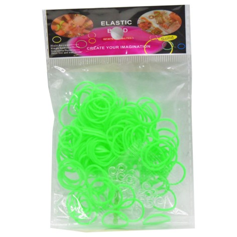 Резинки для плетения, салатовый (12 наборов)