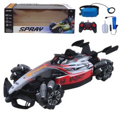 Машинка на радиоуправлении "Гоночный болид" пульт, браслет, с дымом (паром), красная