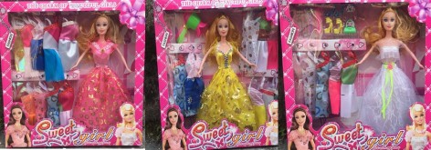 Лялька 3 види, з аксесуарами, з вбранням, кор. 32.5*4.5*32 см /72-2/