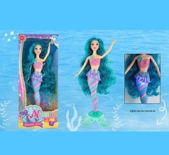 Лялька русалочка, звук, підсвічування, висота 35 см, в кор. 