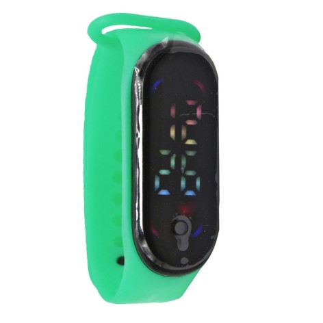 Електронний годинник з кольоровим дисплеєм, м'ятний