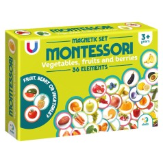 Магнитный набор Монтессори «Овощи, фрукты и ягоды»