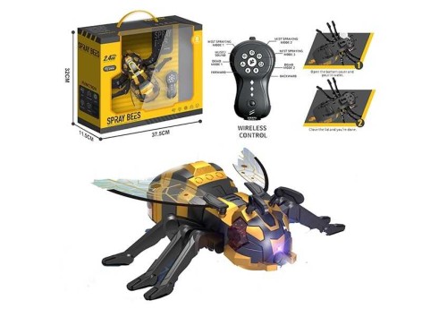 Р/К пчела на батар., пульт 2.4 GHz, парогенератор, подсветка, звуки, мелодии, в корр. 