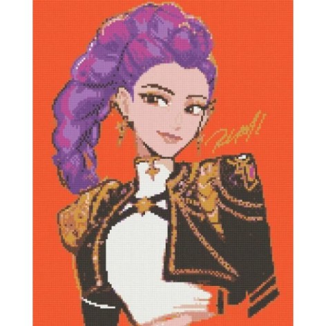 Алмазная мозаика "K-pop. Demon Hunters" 40х50 см