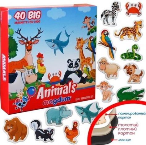 Набор магнитов "Животные"