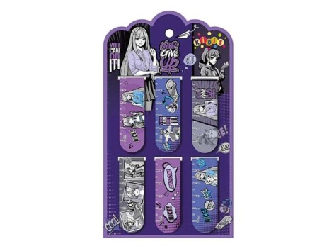 Закладки магнитные на планшете 6 шт 