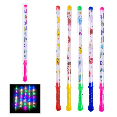 Іграшка зі світлом паличка 48см 4 мікс 