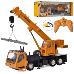Автокран радіокерований на акумуляторі, рухома стріла, музика, світло 3822