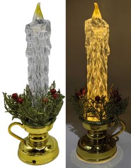 Свічка декор..світящ. LED на підставці 