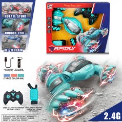 Р/К перевертиш акум., 3 кольори, usb-заряд, світло, звук, управління рукою + пульт, кор. 