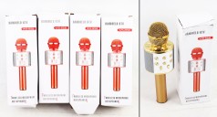 УЦЕНКА 20% Караоке мікрофон WS-858 ЗОЛОТИЙ //