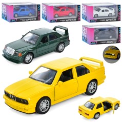 Машина АвтоСвіт, метал, інерц, 11см, зв, св, 2 види (6 кольорів), бат (табл), в кор-ці, 15,5-7-6,5см 