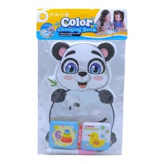 Раскраска водой "Панда", ручка-кисточка, мягкая книжечка с пищалкой