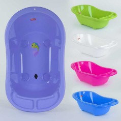 Ванночка со сливом детская BIMBO нескользящие ножки, 5 цветов 102*52*28см