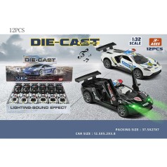 Легкова поліція K164B37 метал.інерц.відкр.дв.світ.муз.2кол. /24/288/12шт.в кор.37, 5*7*27см