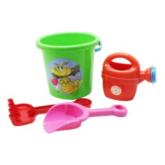 Відро з піщаним набором та лійкою (салатове)