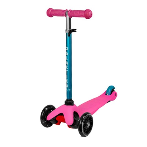 Самокат пластик PU світ.110*25мм 30*11см 1,7кг (рожевий)