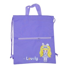 Сумка для обуви сиреневая 39 х 34 см