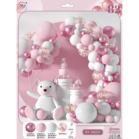 Набор воздушных шаров для создания фотозоны-арки, 82 штуки HY-04331