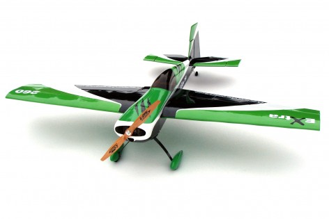 Самолет на радиоуправлении Precision Aerobatics Extra 260 1219мм KIT (зеленый)