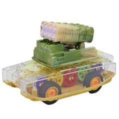 Машинка инерционная Танк Светяшка зелений хаки