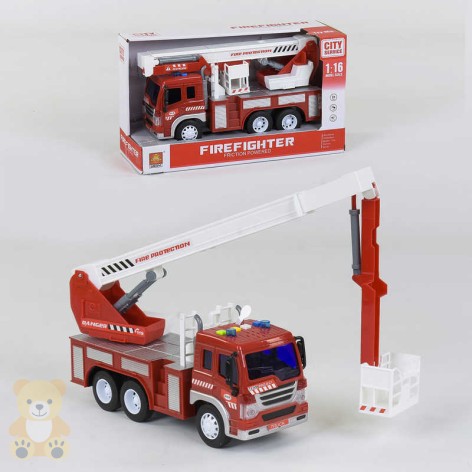 Пожежна машинка A-Toys інерційна зі світлом та звуком 1:16 (WY350C)