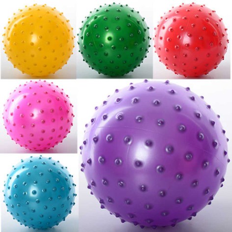 М'яч масажний 6 дюймів, ПВХ, 45г, 6 кольорів