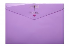 Папка-конверт А4 на кнопці Pastel, фіолетовий 6 шт. в уп.