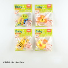 Погремушка в ручку 4 вида микс, одна единица п/е 19*15*4,5см 